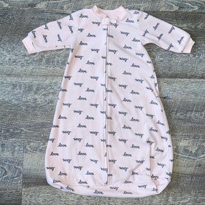 Carters | M Light Pink & Gray “Love” Sleep Sack